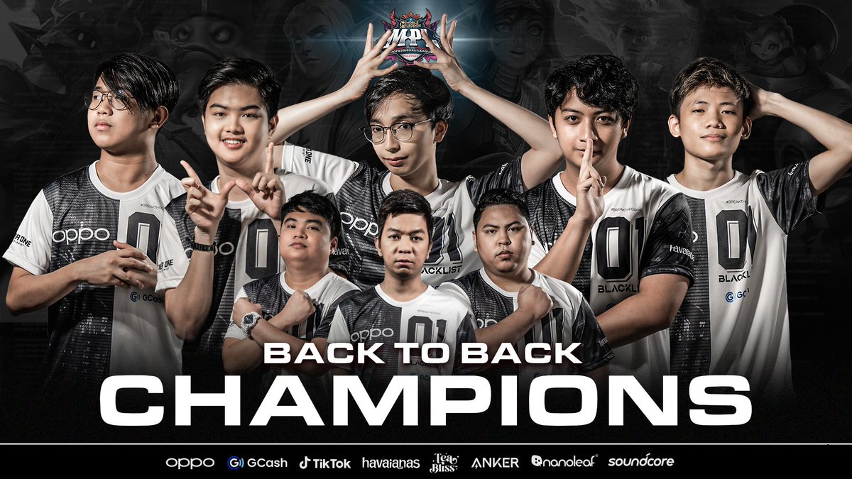 THE CODE WILL NOT BE BROKEN.
THE CROWN WILL BE PROTECTED.

WE ARE YOUR MPL PHILIPPINES SEASON 8 GRAND CHAMPIONS.

#BlacklistMLBB #BreakTheCode #ProtectTheCrown #MPLPHS8