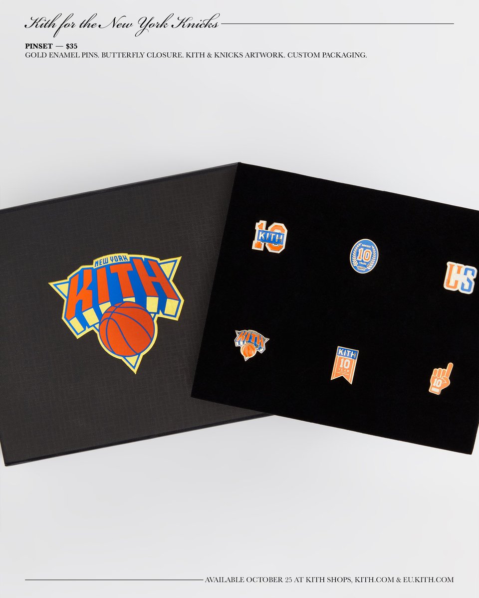 KITH for NewYork Knicks Pinset10周年記念ピンズ 【公式通販】