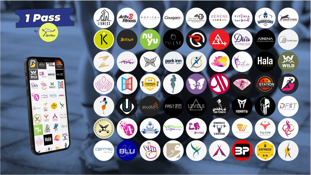 sheneamer's tweet image. هذي الأندية وكل فروعها في مكان واحد، باشتراك شهري واحد، ابتداءاً من ٢٤٩ ريال فقط!

#1Pass by @GetMuv