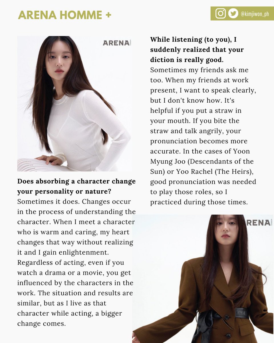 kimjiwon_ph's tweet photo. [ENG TRANS] Kim Ji Won x Arena Homme + November 2021 Interview (3) 📝

Translated from ⬇️
https://t.co/Kzl1J9jukI

❣️ Please do not crop and repost with credit

#kimjiwon #김지원 #金智媛 https://t.co/pZLSamGS4o