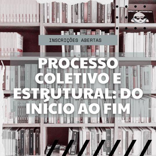 Você quer um curso completo de processo coletivo e estrutural, ao vivo, antes do ano acabar? Então corre que hoje é o último dia de inscrição!! bit.ly/processocoleti…