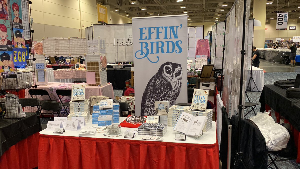 EffinStork's tweet photo. Hey Toronto! Come see @aaronreynolds and I at @FANEXPOCANADA today for your last chance to get some sweet shit without having to pay for stupid exchange and stupid shipping! https://t.co/kxR4hOpQE1