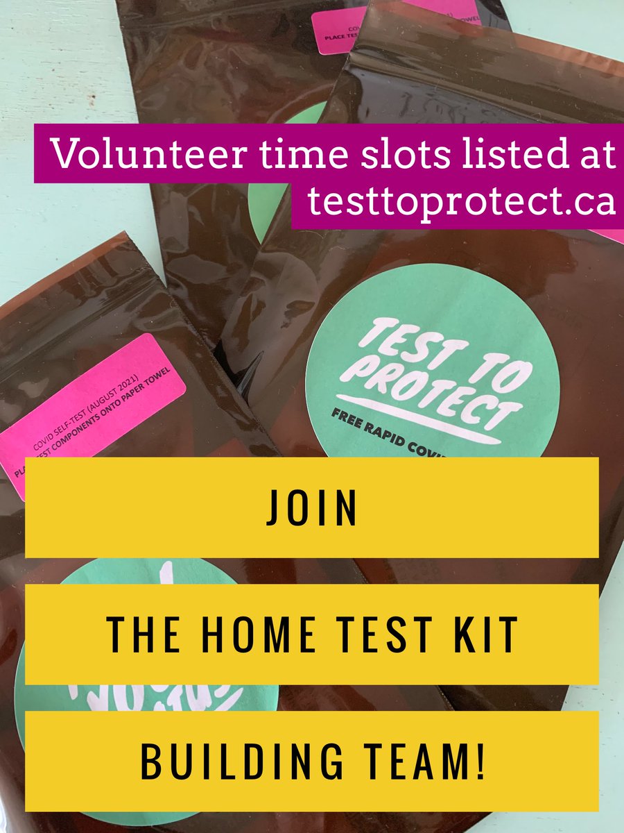 BarbaraGoodall6's tweet photo. About 100 more volunteers needed for this weeks home test kit assembly. Grateful for everyone’s time and energy (and dance moves!) to make this a success! Great company, great tunes, free parking, and a huge impact to Nova Scotia’s pandemic response! #testtoprotect https://t.co/0xq7AOQdbF