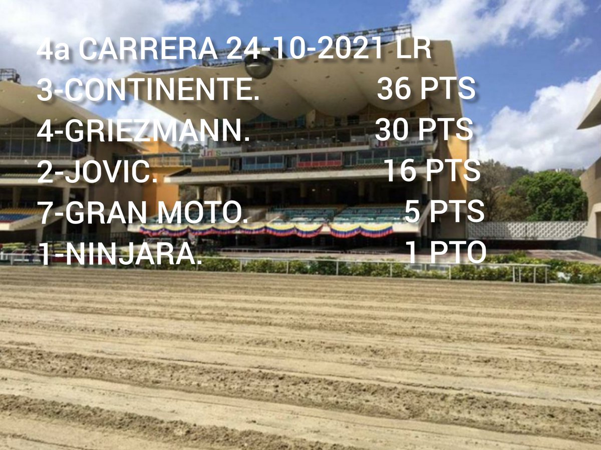 Edwinzamd78's tweet photo. #Hipismo
#LaRinconada
#INH
#Deportes
#5y6 
@OmarKhayyam6 @BOBLOVERA @haraspaumar @reydavid85 @Soypatiyalodije @GilbertOsuna @m_estiben @elyaquein @mrodoficial @AlbanyG18855428 @radiomacha @CONDORMANIA1
INFORMACIÓN DE LA CATEDRA
4a CARRERA https://t.co/ZDTmQXdd5U