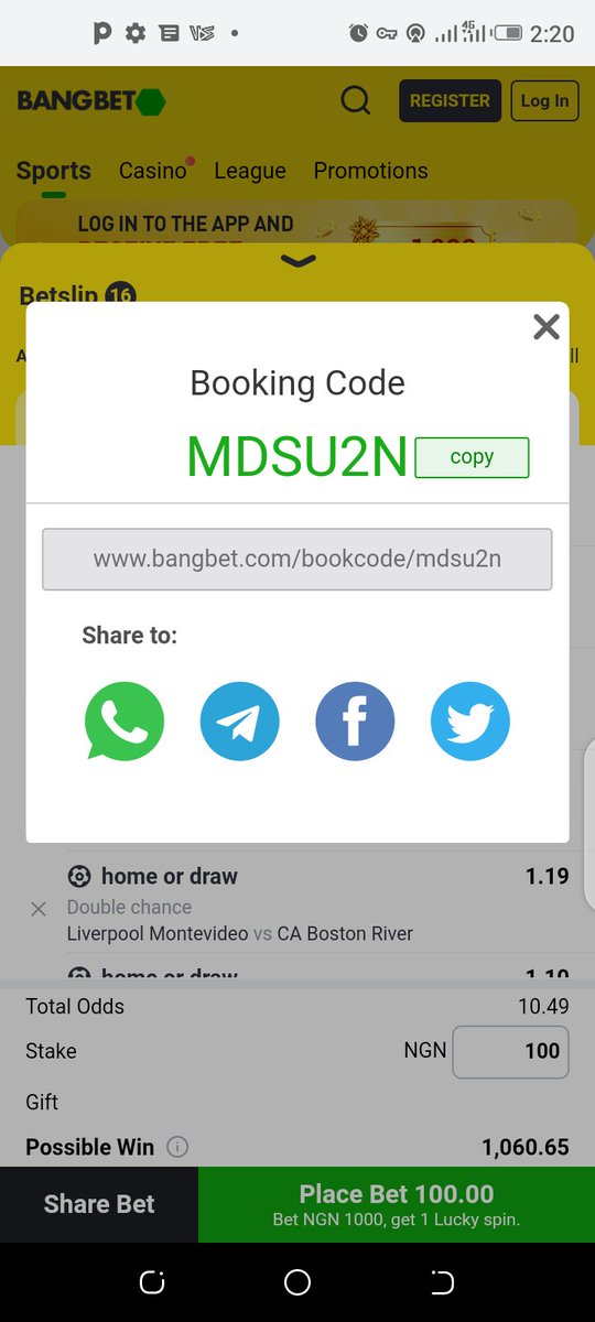 woozzaabets's tweet photo. Fav Double Chance 🔥

Don't sleep on it 👊

Let's make it 5️⃣ Wins in a Row 🍻

📌 10+ Odds 👉 MBG7KB
📌 10+ Odds 👉 MPSU2N 

Bookie 👉 @BangbetNaija 

Don't have an account?

Register here 👇

https://t.co/sWKAqtWi3e https://t.co/5fkYjT7tmh