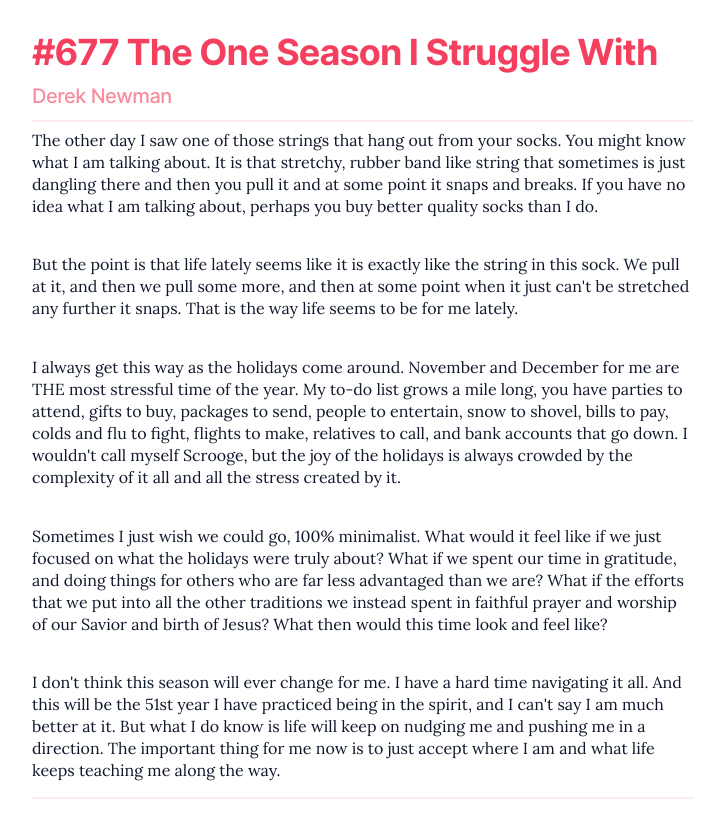#677 The One Season I Struggle With