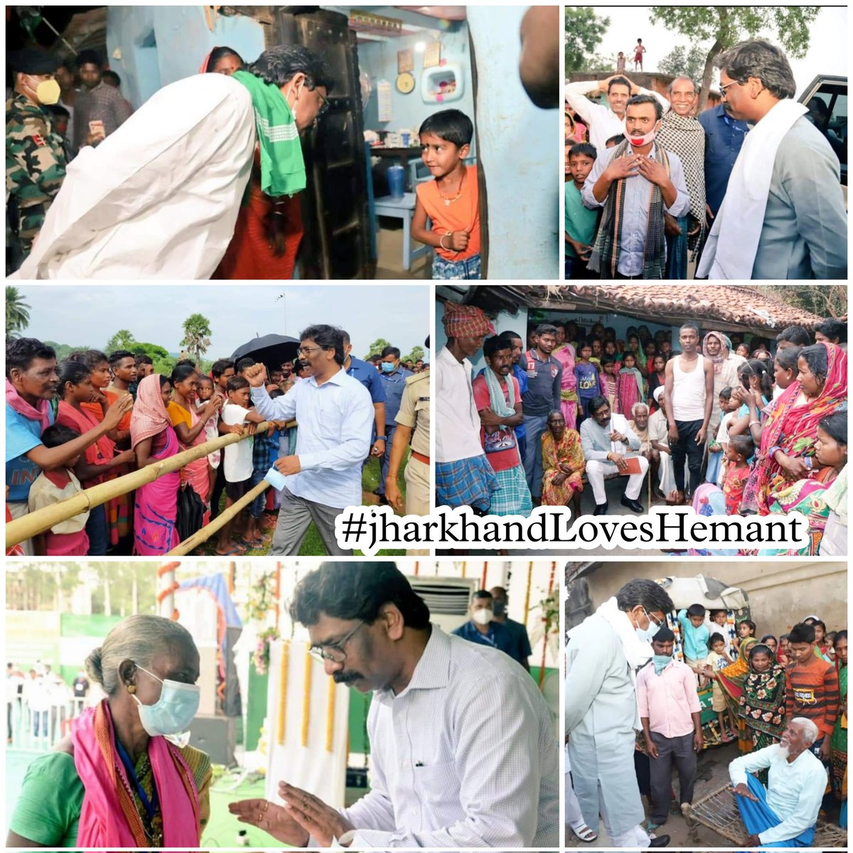 isupporthemant's tweet photo. ये रिश्ता दिलों का है ❤️ 
#jharkhandLovesHemant
@HemantSorenJMM
@JmmJharkhand https://t.co/ivvypxAWk6