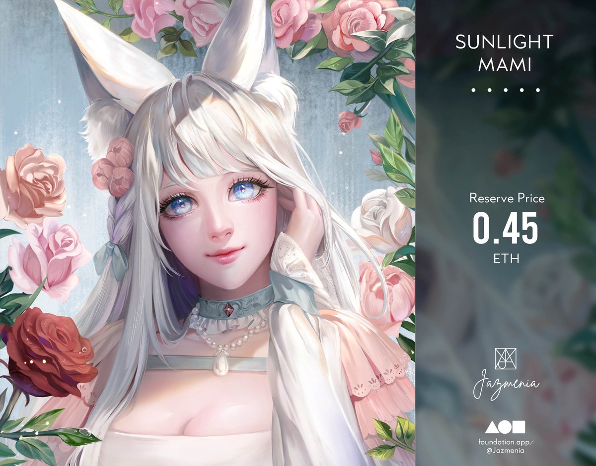 JazmeniaNFT's tweet photo. “Sunlight - Mami”
Mysterious dawn with the precious girl out of nowhere in your sweet dream -"Honey, are you alright?"

I just listed my dear Mami chan on @withFND

Reserve Price : 0.45 $ETH
https://t.co/z4AXvA2iUf

Hope you guys would love her!❤️#NFT #cryptoart #nftcollector https://t.co/d2KcSNgTWT