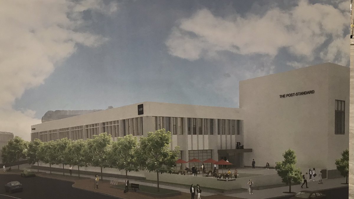 Syracuse1848's tweet image. A NEW STORY FOR A CLINTON SQUARE LANDMARK Mayor Walsh joined the project kickoff for the restoration of the former Post Standard building. @VIPStructures is turning the site into “The Post.” It will be home to VIP and ChaseDesign which is returning to downtown after 60 years.