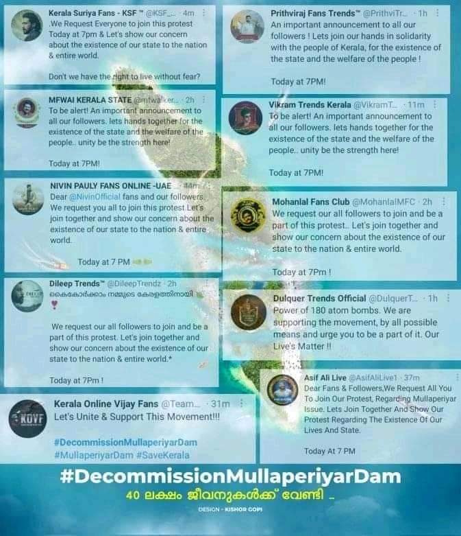 GokulGS84329083's tweet photo. Let's show the world about our concern for our existance and our State ! 

Massive Campaign  💪

#DecommissionMullaperiyarDam #SaveKerala #MullaperiyarDam https://t.co/6bNb8tH75D