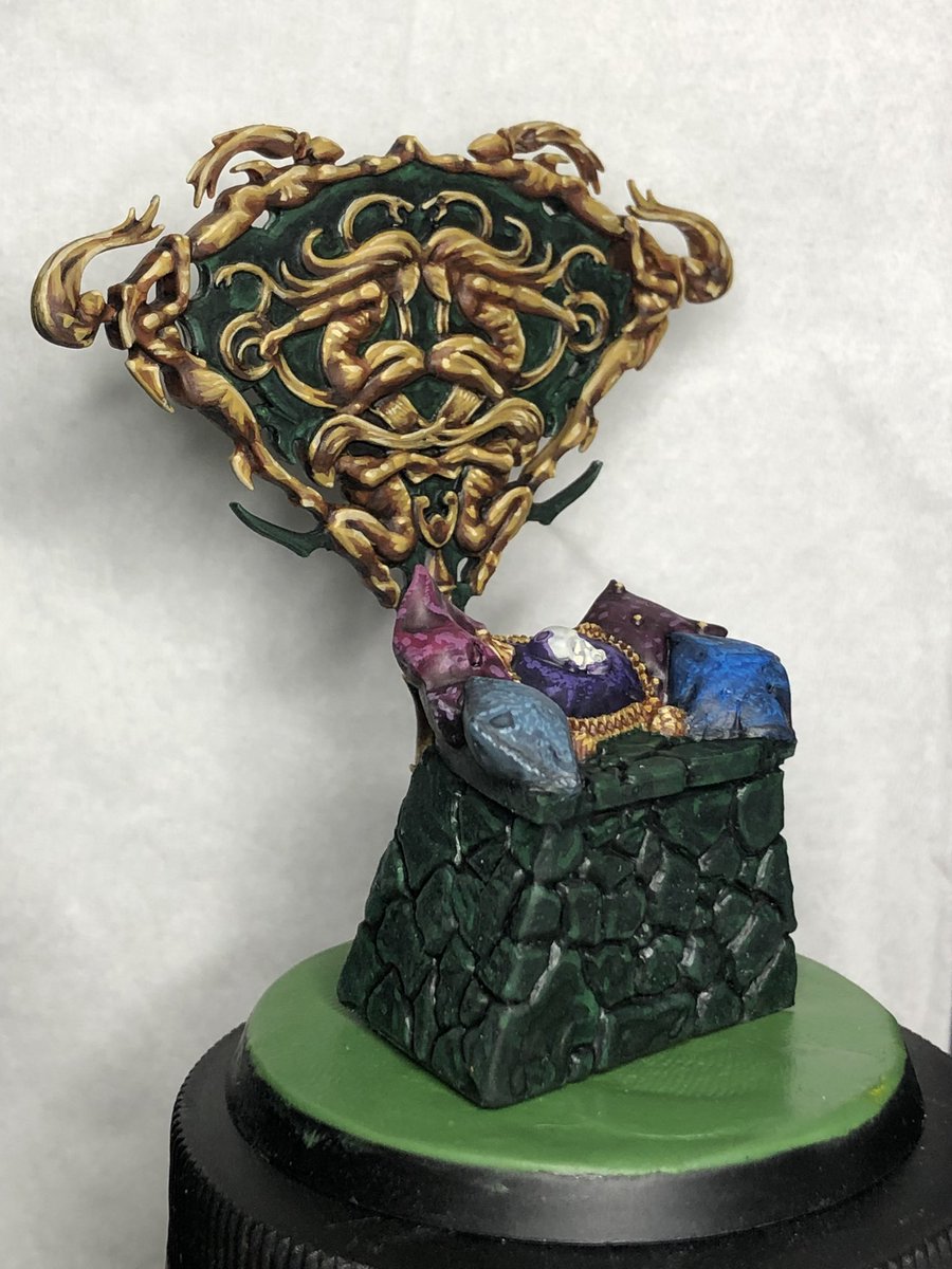 FancyKelvin's tweet photo. Just the mirror and the skull left, But tomorrow Itβs back to the lady 5 days to go
#aos #warhammercommunity #cursedcity #warhammerquest #vampire #gamesworkshop #ageofsigmar #wip #warhammerwip #hobbypainter #paintingwarhammer #miniaturepainting #soulblightgravelords #Neferata https://t.co/yRGmIEdOEg