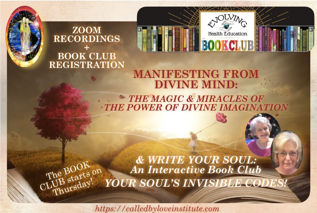 CalledByLove's tweet photo. Recordings from Zoom Sessions from this week!  Also, remember that you can still register for the Book Club with Marj &amp; Ronney starting on Thursday! ❤ - https://t.co/JRN7GsN5u7 https://t.co/gx7rSI8eMD