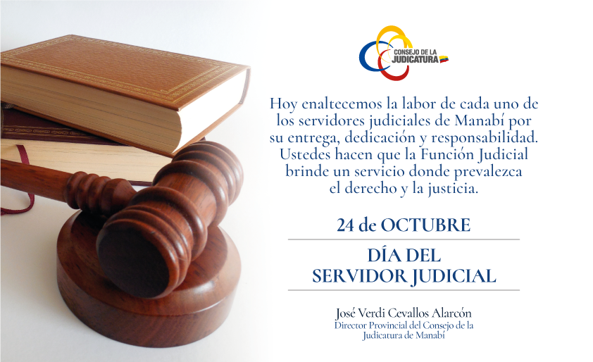 ManabiCJ's tweet photo. #FelizDomingo 🌤 El Director Provincial de @ManabiCJ, @VerdiCevallos, felicita en su día a los #ServidoresJudiciales quienes con esfuerzo y dedicación garantizan el servicio de justicia para que prevalezca el derecho y la justicia ⚖️ https://t.co/KucSvNyLPq