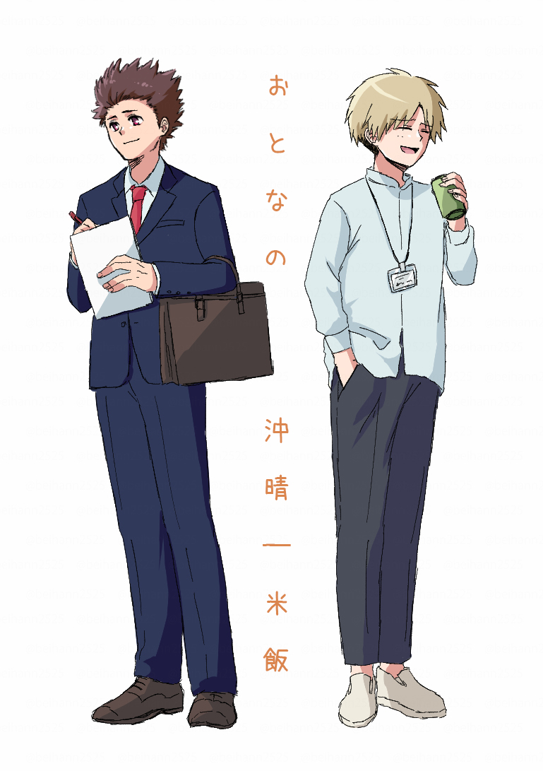 08ricefactory's tweet photo. 【沖縄創作】おとなの沖晴 | 米飯/おこめ工房 #pixiv https://t.co/nmjHecd0il #オリキャラ #オリジナル #沖縄ぬ未来や晴りやいびーるはじ! #社会人 #スーツ #CLIPSTUDIOPAINT #photoshop #procreate https://t.co/oZGe0snp7x