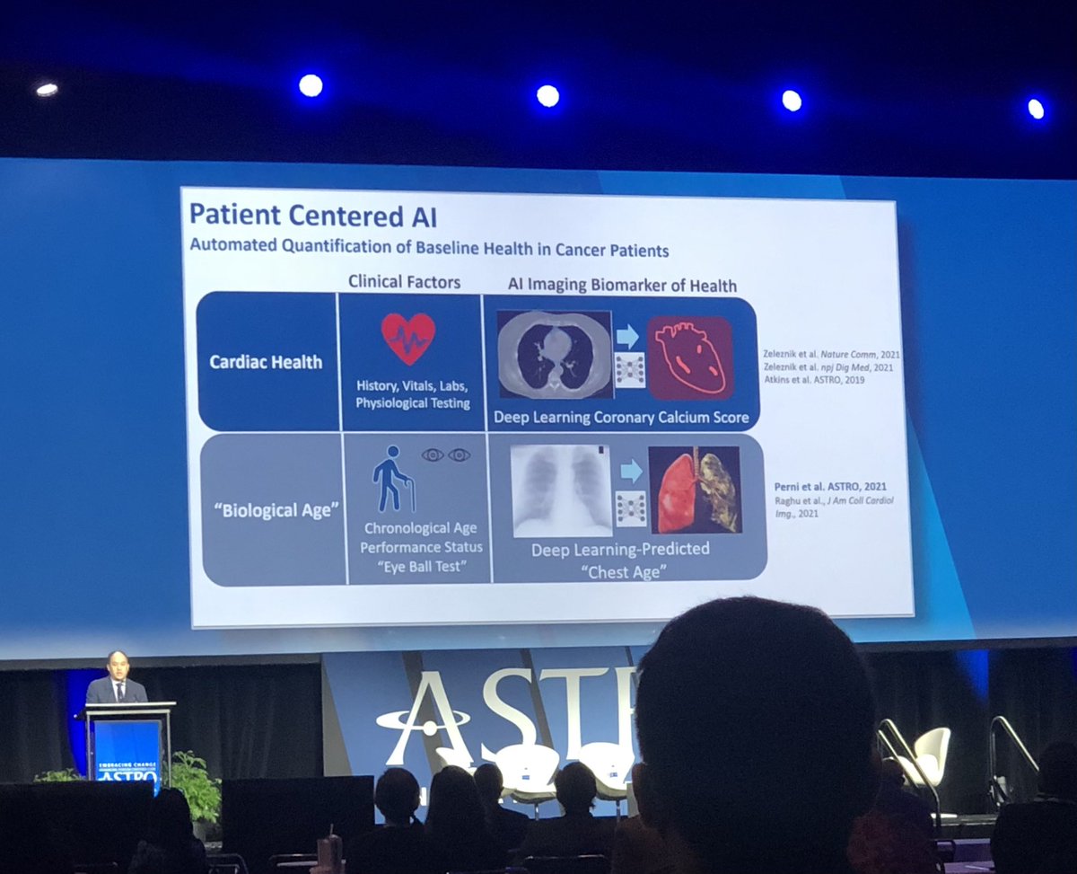 ErinGillespieMD's tweet photo. 👀Great overview re the role of AI in #radonc #medphys by @Dr_RayMak incorporating data on potential ⬇️ time-consuming tasks and cognitive burden, and ⬆️accuracy of clinical decisions. 

#ASTRO21 Presidential Symposium looking strong out the gate! 💪�� https://t.co/oHIWsuLBMw