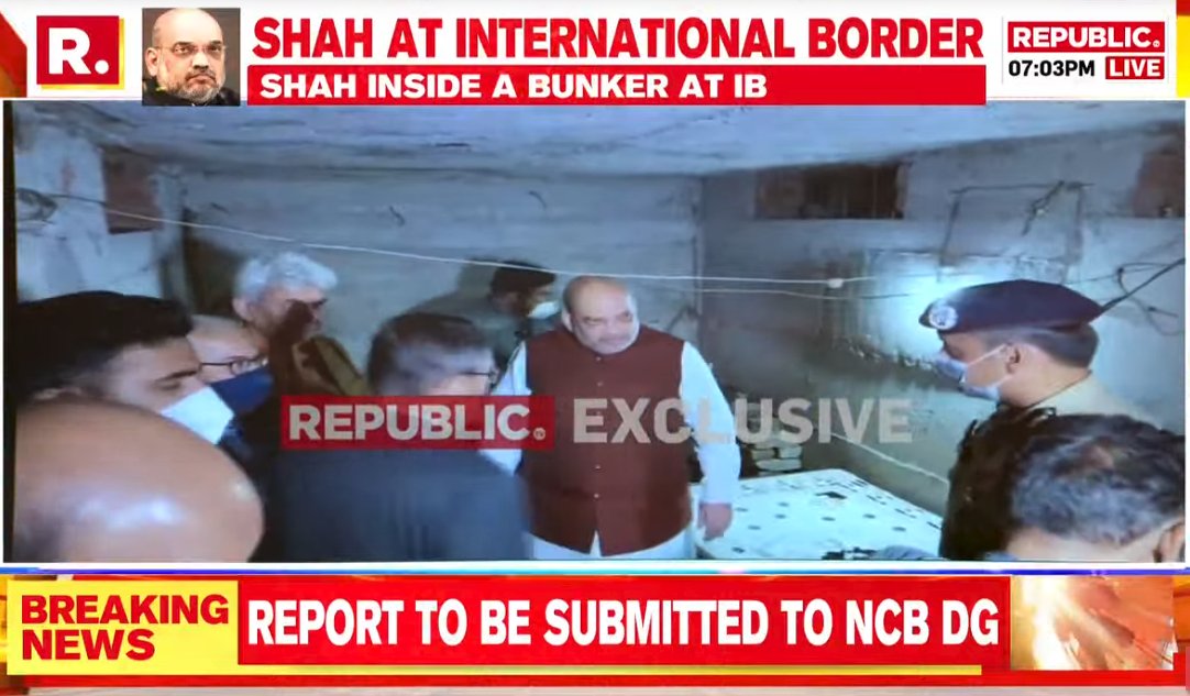 republic's tweet photo. #BREAKING | Union Home Minister Amit Shah at a Army Bunker at international border

Tune in to watch #Exclusive visuals #LIVE - https://t.co/iopwZE7pLm https://t.co/mzKtSJiENv