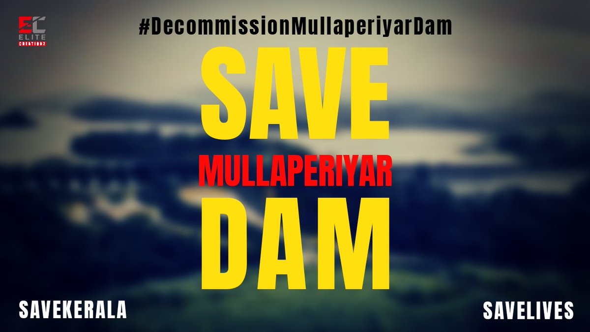 EliteCreationz's tweet photo. Respected Tamil Nadu CM @mkstalin Sir ,

Life of 3.5 million people in kerala are in danger. The 126 year old dam is not safe.

Its Better to do something rather than regretting for not doing anything.. 🙏

#DecommissionMullaperiyarDam https://t.co/NgvgQeTwkH