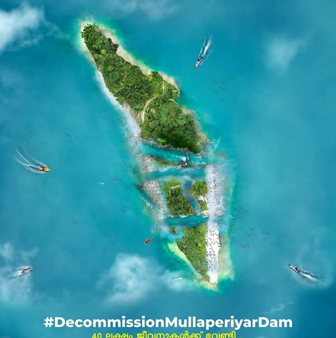 Saneesh__Saji's tweet photo. This dam has a lifetime of 50yrs a/c to the engineers and its been 125yrs since it was built. About 3/4 of the population of Kerala will be vanished if the dam collapses. 
Why no media attention.
Let's raise your voice.
#DecommissionMullaperiyarDam #savekerala https://t.co/dcwY7Q50y5