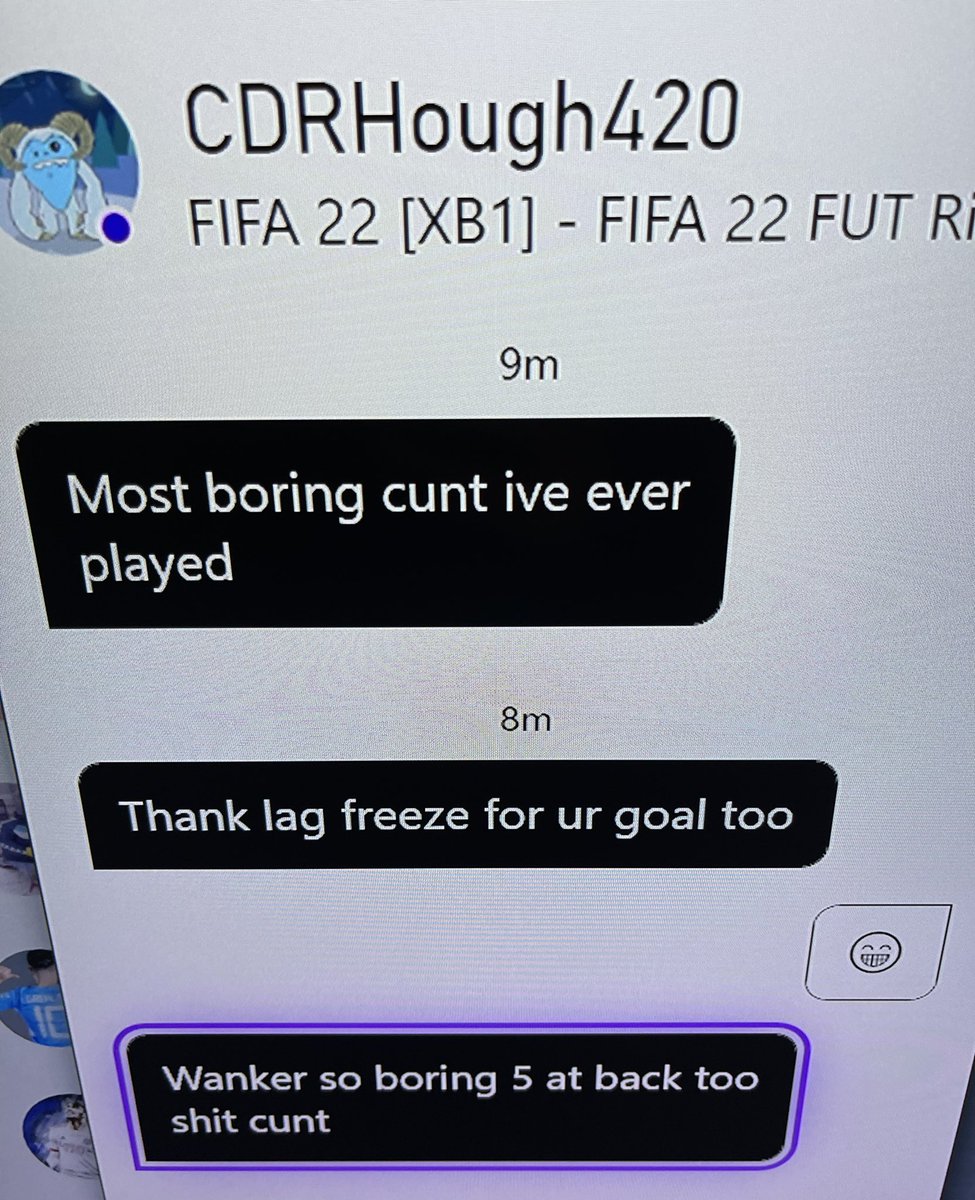 millers3000's tweet photo. This guy thought it was appropriate 2 message my 12 yr old with these messages today.Demonstrates how much more needs 2 be done 2 protect those on the receiving end of social media based platforms.Please RT &amp; get this weapon the attention they crave  @XboxSupport #bekind  #xbox https://t.co/9Og0C2vBfm