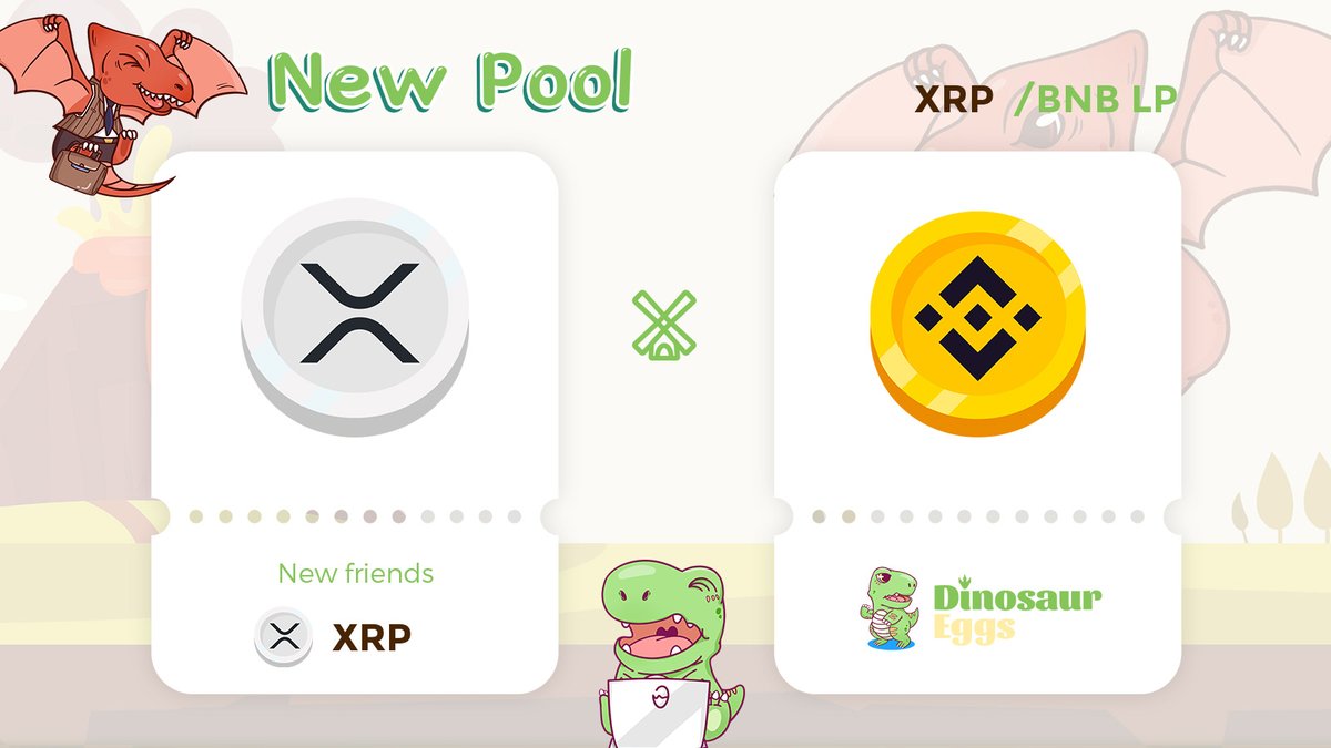 dsgmetaverse's tweet photo. 🚜 New Pterosaur Farm &amp; Trading Pool 🦖

 Stake XRP-BNB LPs earn $DSG
 Trade XRP-BNB earn $DSG

Launch time: Oct 24, 10:00 AM GMT   

https://t.co/QvrLM8BIz2

$BNB $XRP @Ripple
#BinanceSmartChain @BinanceChain https://t.co/FVJWBpeIOF