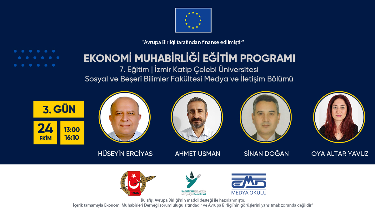 emdakademi's tweet photo. 7. Eğitim | İzmir Katip Çelebi Üniversitesi Sosyal ve Beşeri Bilimler Fakültesi Medya ve İletişim Bölümü ile online olarak gerçekleşecek eğitim bugün saat 13:00'da başlıyor.

#webinar #egitim #gazetcilik #muhabirlik #ekonomi #medya #gazetecilik #m4d https://t.co/bsra0aioSy