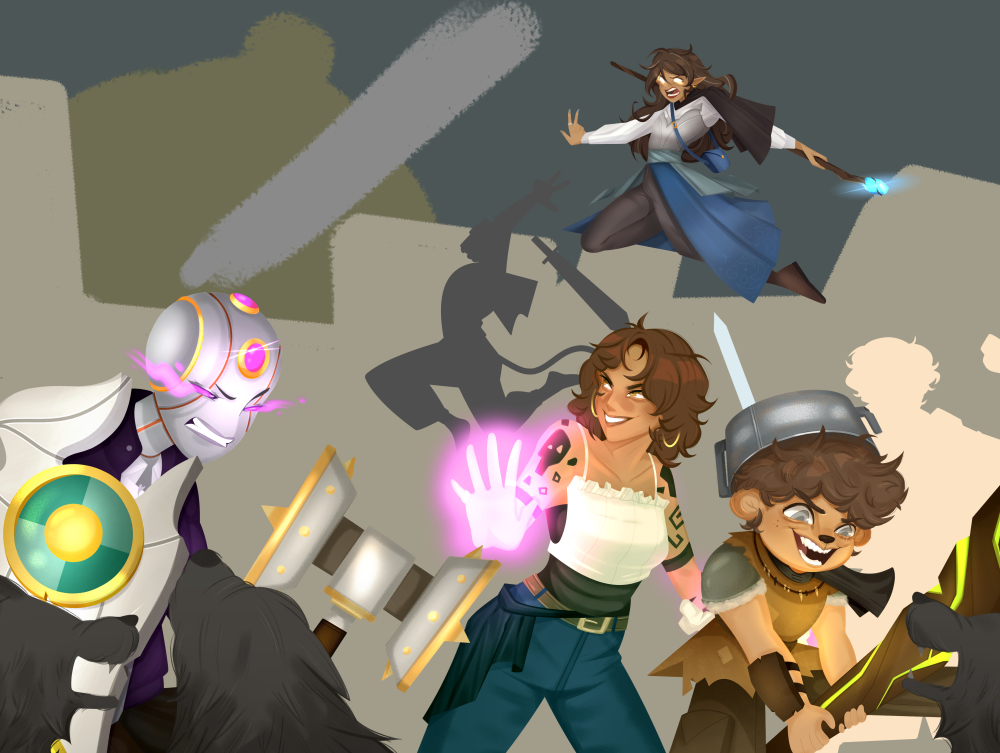 savisr_'s tweet photo. save me #wip #dnd

the warforged's weapons and wolves are placeholders i swear https://t.co/1C5eDVzpXX