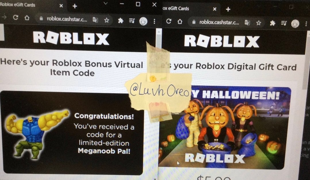 gracehasgmes's tweet photo. who wants a free 5$ roblox giftcard? (400 robux) 

follow me + @LuvhOreo 
like + retweet https://t.co/3AKKiw77s7