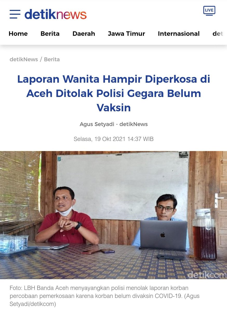 calonbinimas's tweet photo. @TeukuDjouhan Oops, selain utk anjing, aceh tdk ramah bagi perempuan belum vaksin https://t.co/MCuaqN89U1