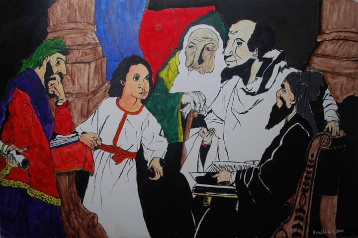 RonaldoByrd's tweet photo. I'm #sold on Jesus!....Peace....#Jesus #jesusinthetemple #art #ArtistOnTwitter #artist #ActuallyAutistic #autismacceptance #autismawareness #painting #acrylicpainting #SundayMotivation #SundayThoughts #SundayMorning #sundayvibes #GodMorningSunday https://t.co/DOubOePMEM