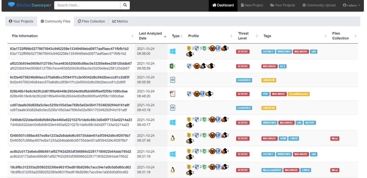 simonroses's tweet photo. Got a SOC? Need to analyze files in detail? Concerned about supply chain attacks? Our advanced File Threat Intelligence Platform helps! Ask demo info@vulnex.com #FileAnalysis #CyberSecurity #ThreatIntel #blueteam #AppSec #FileIntel #DFIR @BinSecSweeper https://t.co/WQrOq0NoDC