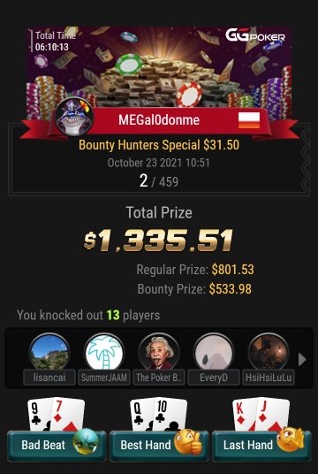 GGPokerPolska's tweet photo. Ogromne gratulacje dla wczorajszych triumfatorów 😎
Dziś na szczególną uwagę zasługuje Global Millions rozgrywany w ramach #GGSOP 👍
Więcej info ➡️ https://t.co/z1UkovcMQp
#poker https://t.co/qjYWGielmc