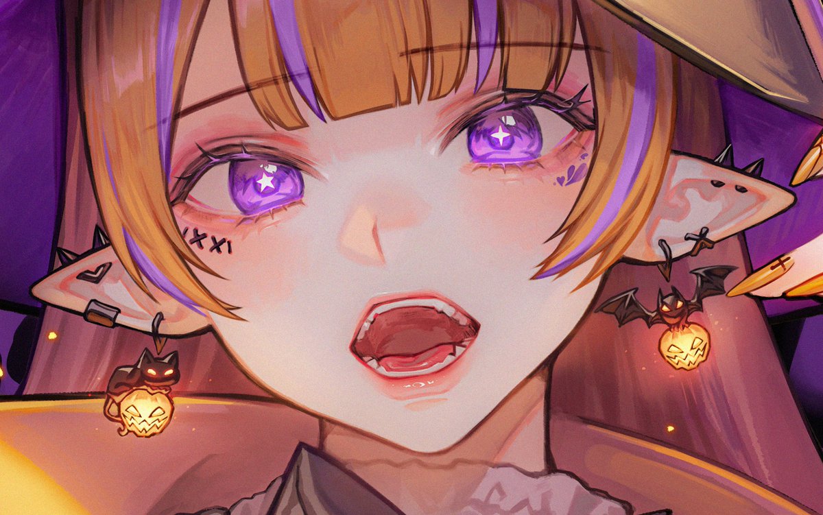 「はろうぃんの絵を投稿しました、、、🥺🥳
https://t.co/pE4P1」|冬城 ゆう　新規ご依頼停止中！のイラスト