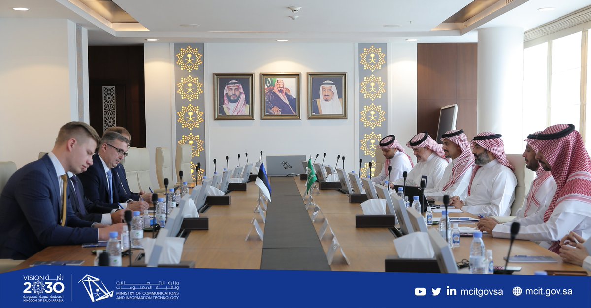 وزارة الاتصالات وتقنية المعلومات (@mcitgovsa) on Twitter photo بهدف تعزيز التعاون في تنمية الاقتصاد الرقمي بين البلدين؛ معالي <a href="/aalswaha/">عبدالله عامر السواحهAbdullah Alswaha</a> يستضيف اليوم معالي وزير ريادة الأعمال وتكنولوجيا المعلومات بجمهورية إستونيا السيد أندريس سوت وممثلي كبرى شركات التقنية الإستونية. بهدف تعزيز التعاون في تنمية الاقتصاد الرقمي بين البلدين؛ معالي <a href="/aalswaha/">عبدالله عامر السواحهAbdullah Alswaha</a> يستضيف اليوم معالي وزير ريادة الأعمال وتكنولوجيا المعلومات بجمهورية إستونيا السيد أندريس سوت وممثلي كبرى شركات التقنية الإستونية.