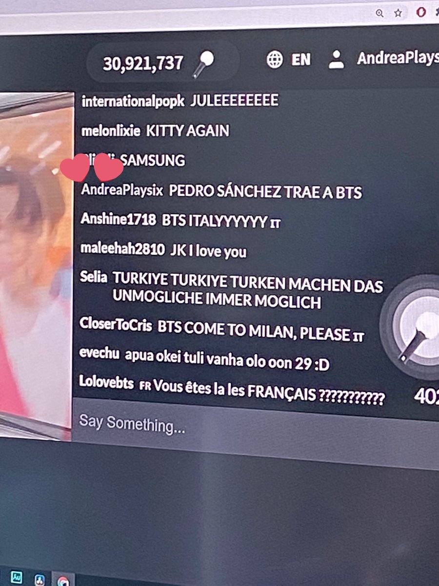 andreafemenias_'s tweet photo. Nadie
Nosotras en el chat del concierto de BTS:
#BTSTOSPAIN
#PermissionToDanceOnStage 
#PTDonStage #방탄소년단 #BTSARMY 
#BTSCONCERT #ARMY 
@bts_bighit @BTS_twt https://t.co/aEMqAwihKa