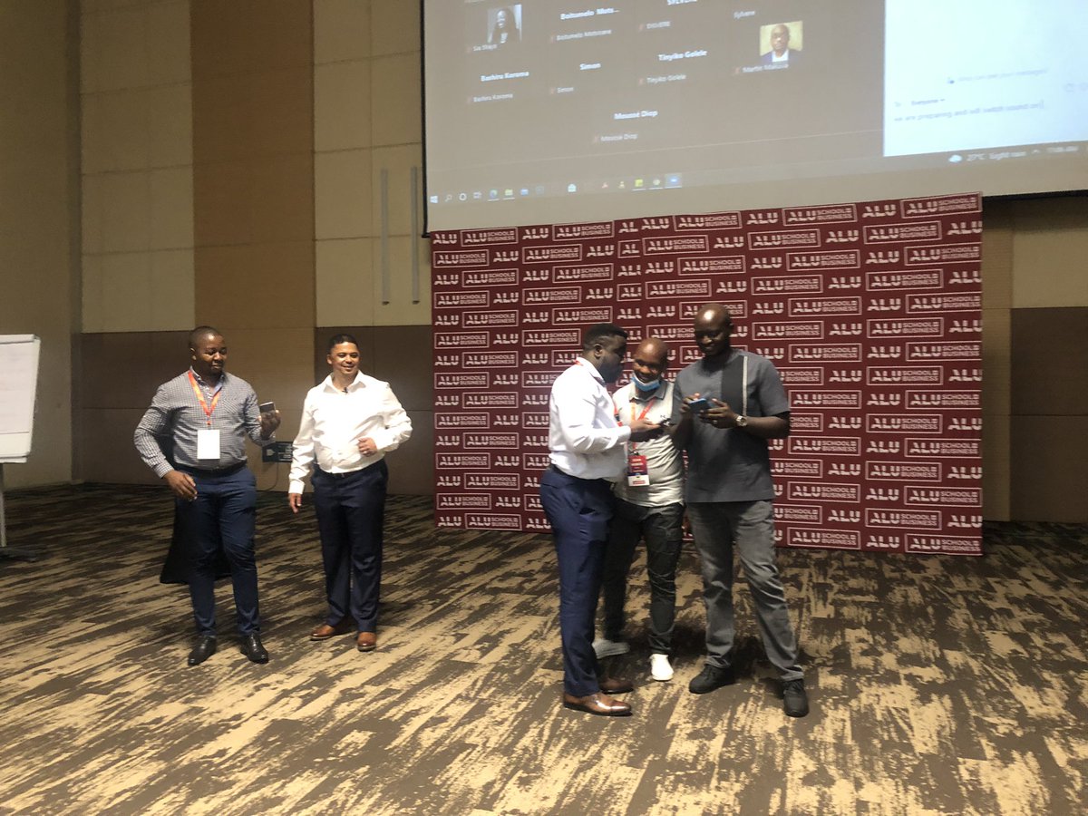 ChandaMwale4's tweet photo. @MrOpoku always gives 💯. Here he is prepping his fellow rules of engagement offenders before they sang “I want it that way” by Backstreet Boys.
#ALUSBIntensive
#DoHardThings https://t.co/cQA8Lx5WYM