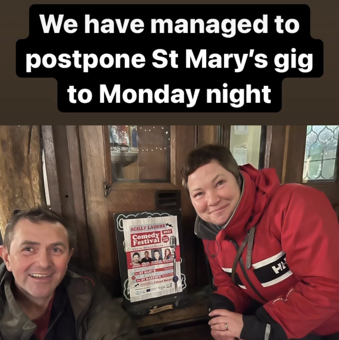 Weather prevented us from playing St Mary’s on Saturday but we are delighted to go ahead on MONDAY night. Join us. Tickets on the door. Show 7pm at the Slip Inn, Mermaid pub <a href="/ScillyI/">The Mermaid Inn,St.Mary’s</a> <a href="/thejuliejepson/">Julie Jepson</a> <a href="/craiguito/">Craig Deeley 🇪🇺🏳️‍🌈 🇺🇦</a> <a href="/FunnySuzyB/">Suzy Bennett Shambrook</a>