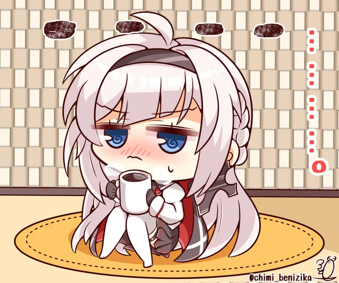 マインツと熱々コーヒー☕
#アズールレーン 