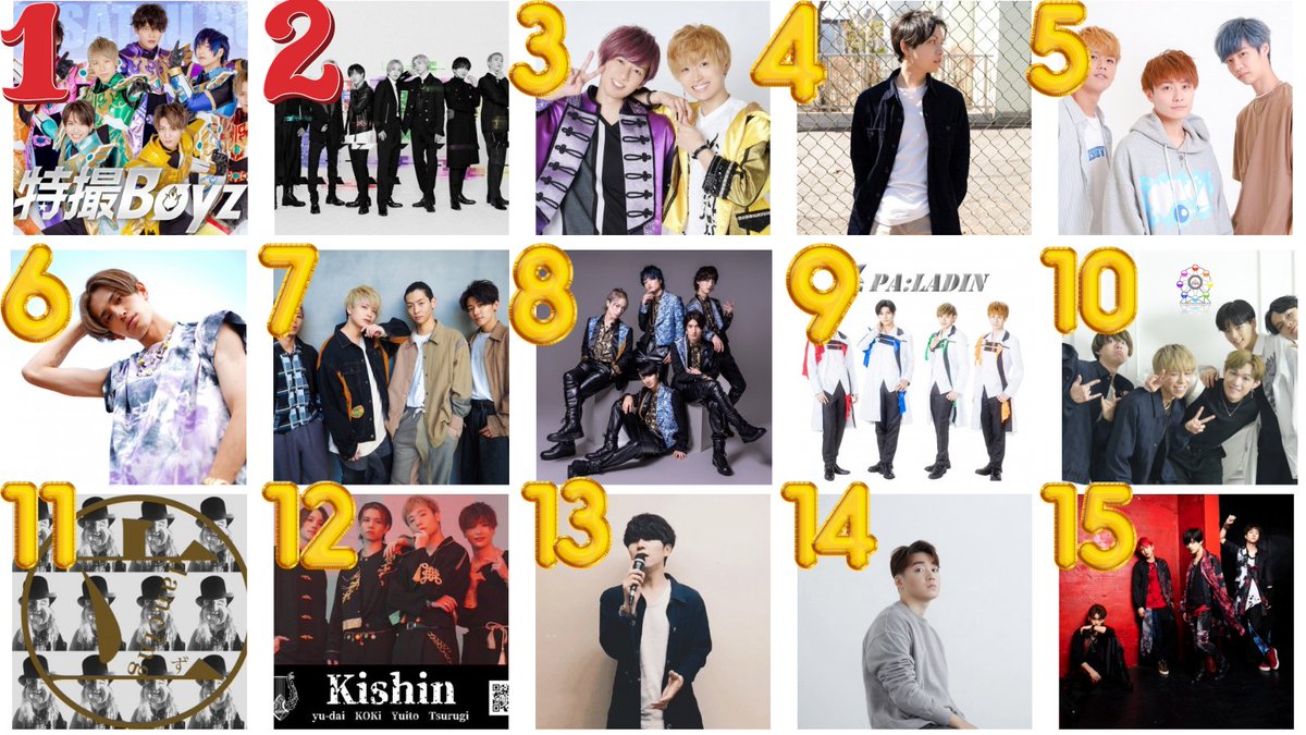 artists_league's tweet photo. 【セクシーメンズステージ】
🎊中間発表🎊

📢18:30集計📢

1位　特撮Boyz
2位　ONE/HANDSOME
(順位は随時変動します)

投票は本日22:00まで！！
👇投票&amp;イベントページはこちら👇
https://t.co/UGPECEXyfX https://t.co/cwT4M8YLtQ