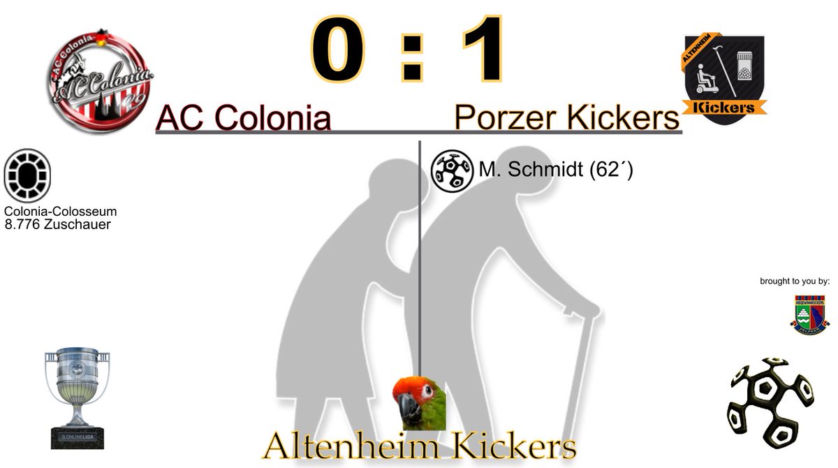 PorzerKickers's tweet photo. In einem ausgeglichenem Spiel mit leichtem Vorteil für uns besiegen wir den @ColoniaAc und erreichen so die 40 Punkte. Damit wird der Klassenerhalt immer greifbarer. https://t.co/0alcYEzNAk