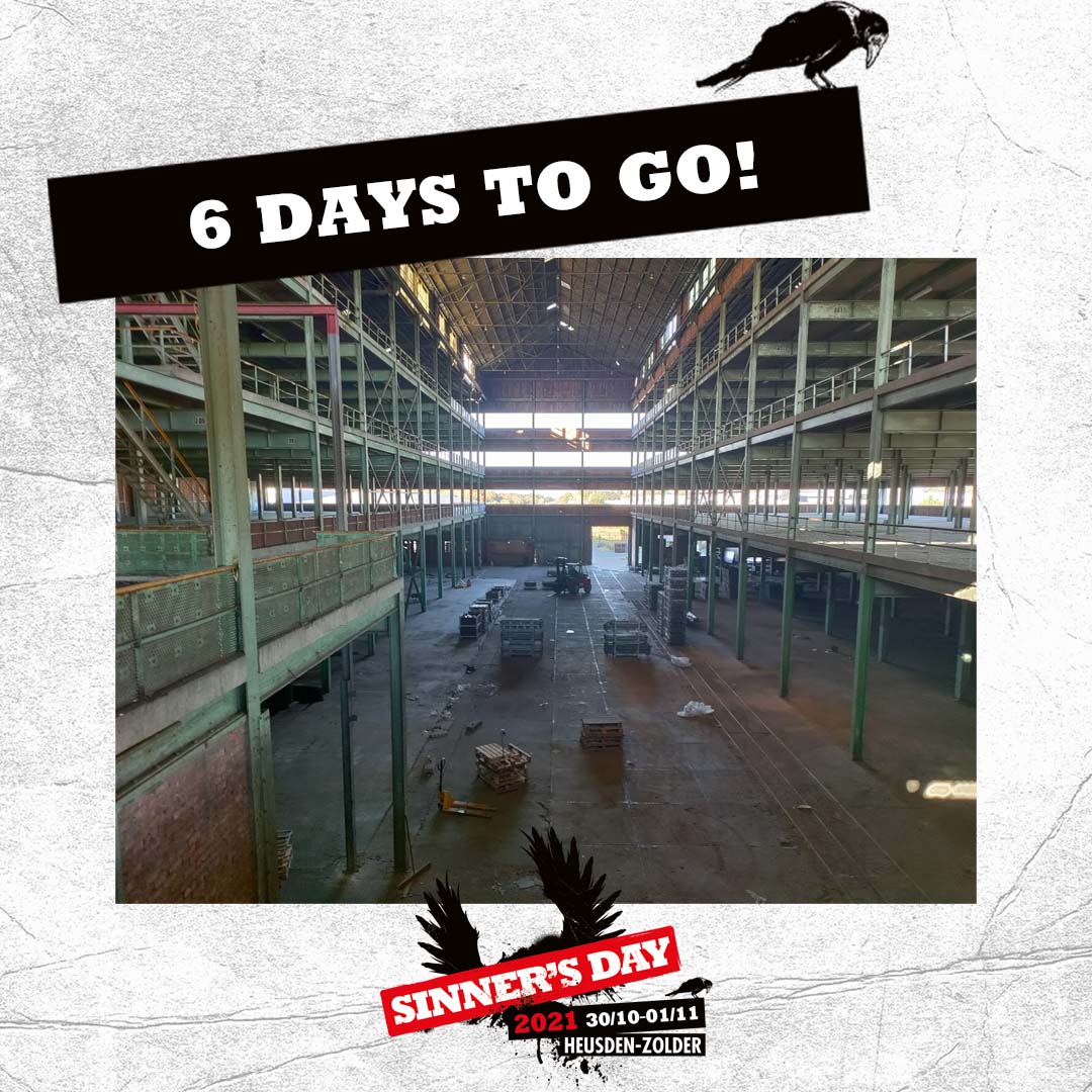 𝟲 𝗗𝗔𝗬𝗦 𝗧𝗢 𝗚𝗢!

The Sinner's Day build-up has started! 

Who are you taking to Sinner's Day? Tag them below! 

Info &amp; tickets: sinnersday.com 
🦇

#sinnersday #SD21 #newwave #festival #finalweek #buildup