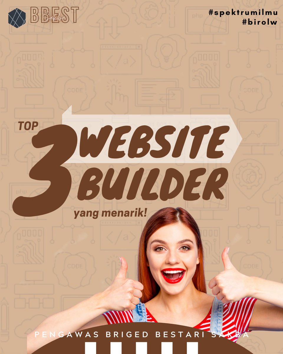 bbestsakba's tweet photo. Pada bulan lepas, kami pernah kongsikan dengan anda beberapa pembangun laman web yang sering digunakan. Untuk kali ini, jom kita lihat 3 lagi website builder yang mudah dan percuma! Semoga bermanfaat #spektrumilmu #birolw https://t.co/v1oOFRTaXn