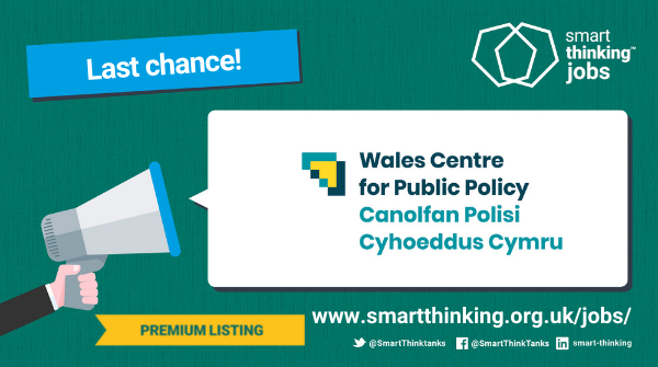Smart Thinking (@smartthinktanks) on Twitter photo 🚨 LAST CHANCE TO APPLY!🚨 Applications for <a href="/WCfPP/">Wales Centre for Public Policy</a> COMMS & ENGAGMENT OFFICER close tomorrow - if you have experience working in developing and delivering effective comms and fancy an interim post covering a maternity leave find all details here: buff.ly/3DPv4tB 🚨 LAST CHANCE TO APPLY!🚨 Applications for <a href="/WCfPP/">Wales Centre for Public Policy</a> COMMS & ENGAGMENT OFFICER close tomorrow - if you have experience working in developing and delivering effective comms and fancy an interim post covering a maternity leave find all details here: buff.ly/3DPv4tB