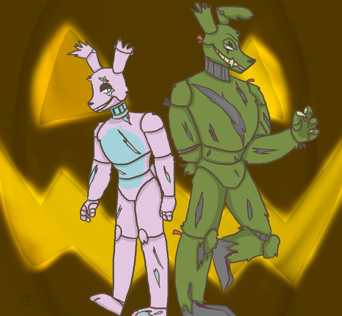CinnaBunnySugar's tweet photo. Dumb and Dumber out for a Halloween Stroll
#FNAF #springtrap #fnaf3 #fnafau #fnafart #TagteamAU #Fnafoc https://t.co/842BCWkRdV