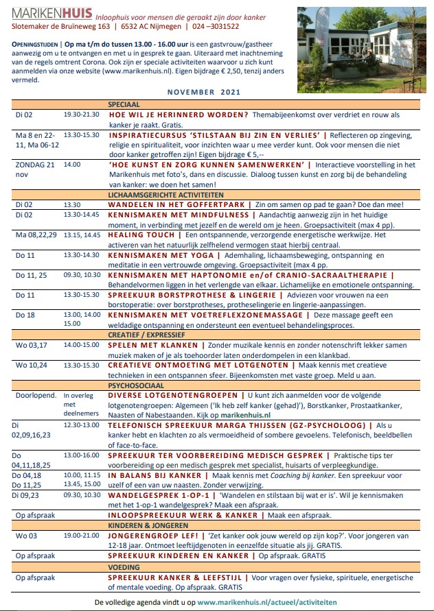 De activiteitenagenda van het #Marikenhuis, november 2021:
marikenhuis.nl/.../agenda_mar…