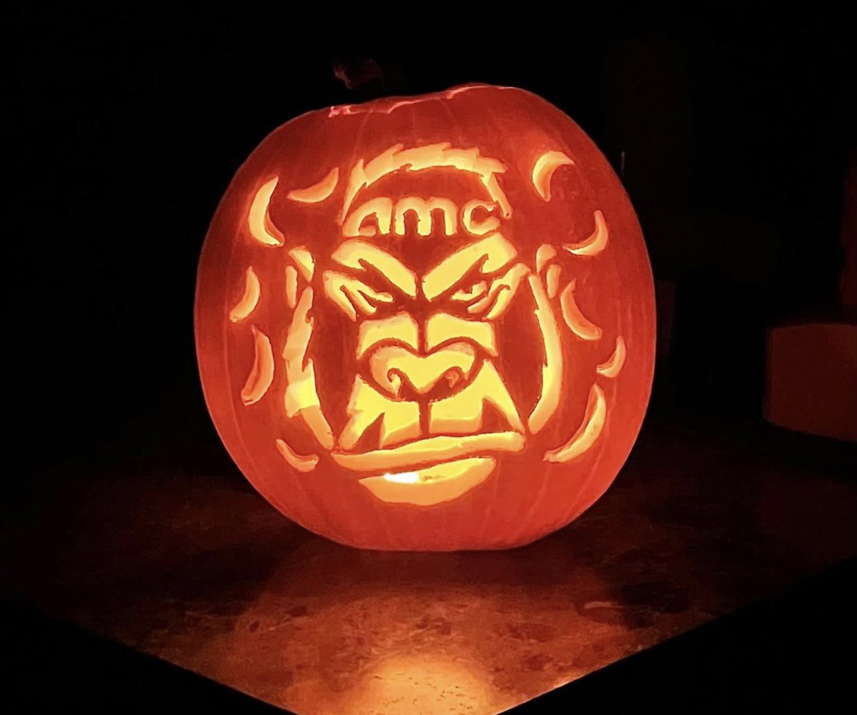 AMC pumpkin stencil happy carving. 