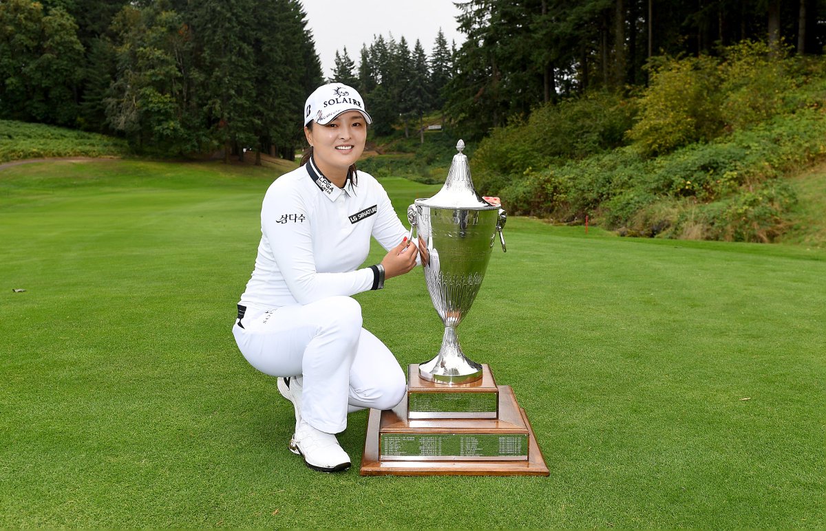 LPGA's tweet photo. It's trophy season for Jin Young Ko! 🏆🏆🏆🏆 https://t.co/6v0ZgBaHkM