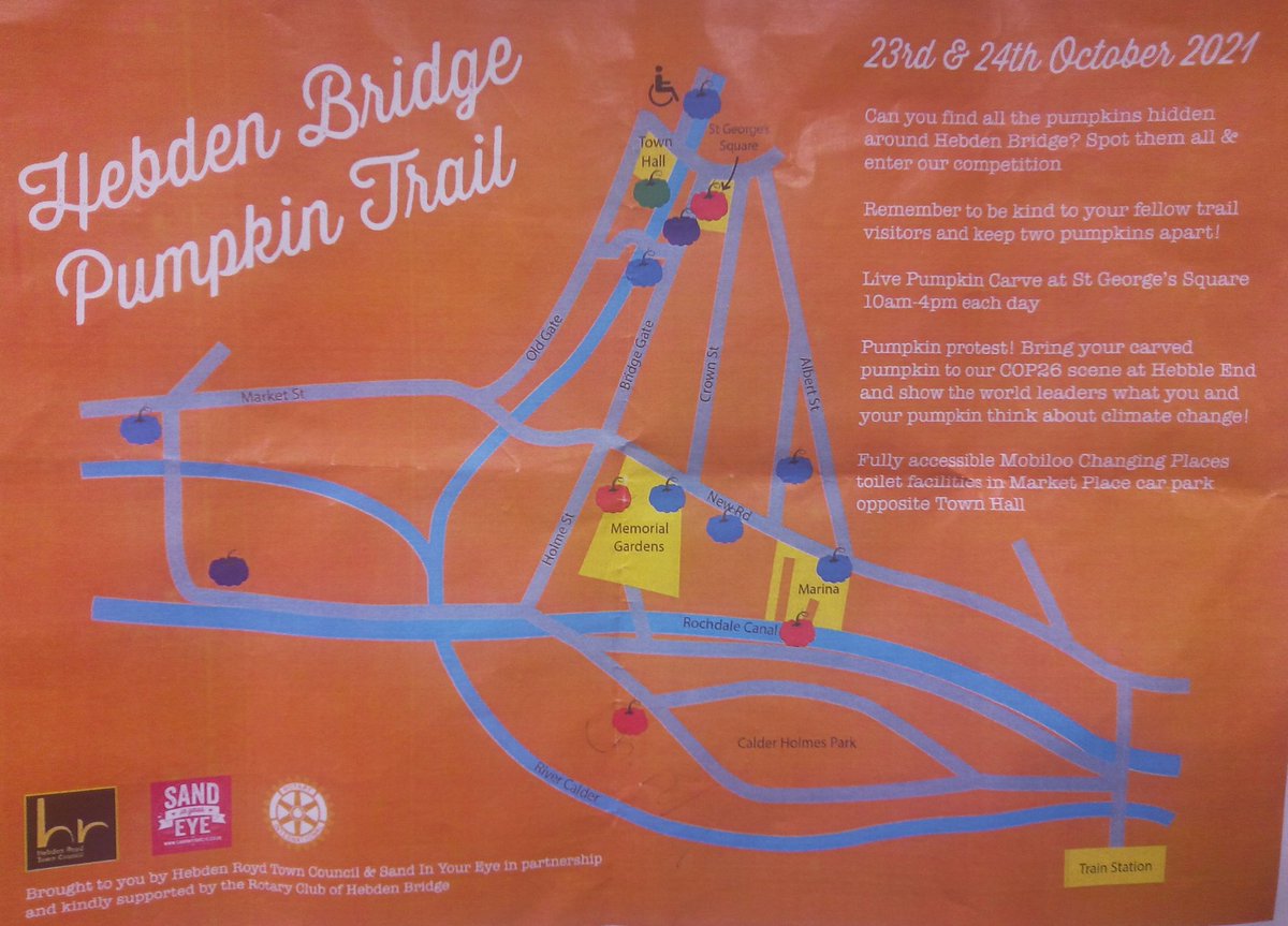Calder_daily's tweet photo. Map shows main locations on pumpkin trail. Kids will love it... https://t.co/wBJvg3HFgt