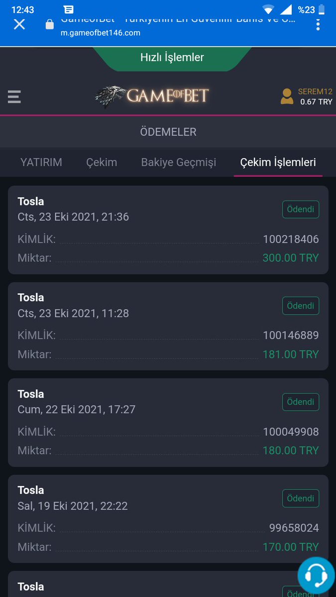 Gameofbet cekim