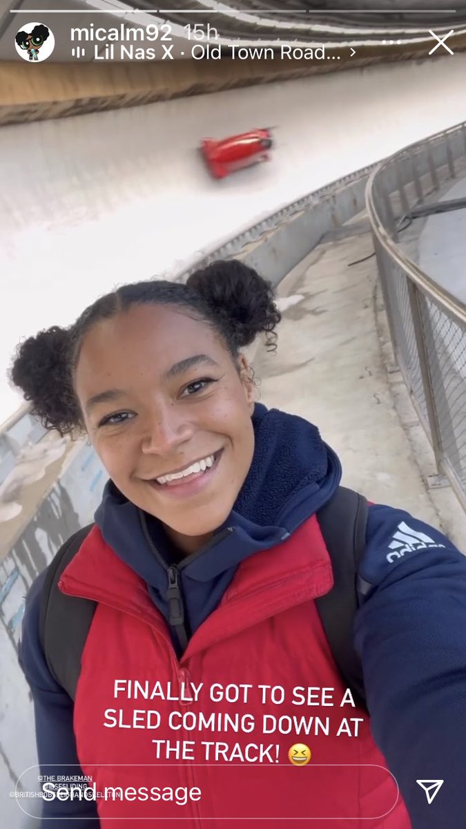 lbyfield_moore's tweet photo. Working hard at the bobsled trials 👏🏽👏🏽 #thereoncewasamousecalledMica #China #teamworkmakesthedreamwork #neverunderestimatetheMoore🐭 https://t.co/oyPyObir51