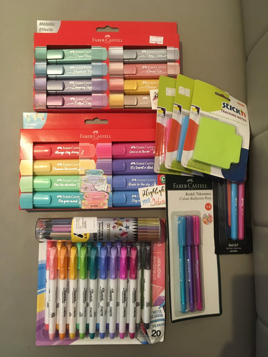 Docphot_Denise's tweet photo. In Istanbul and what am I doing? Visiting mosques? The Grand Bazaar? Enjoying a boat trip? Stuffing my face with Turkish delight? Nope. #stationeryporn #SpotTheTeacher #HalfTerm https://t.co/pmaKLoKmC1